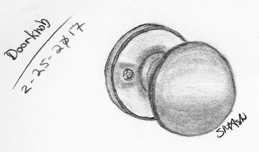 Doorknob Day 56 Every Day Drawing Challenge By