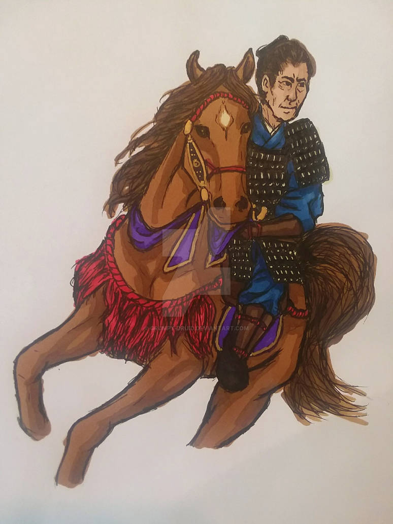 Samurai and his Horse by Grumpy-Druid on DeviantArt