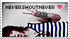 nevershoutnever stamp by daniedesigns