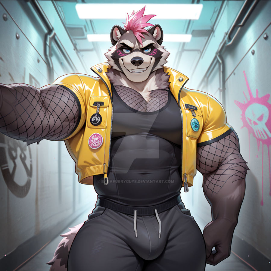 Punk Raccon Ai adopt Punk Raccoon by Barafurryguys on DeviantArt