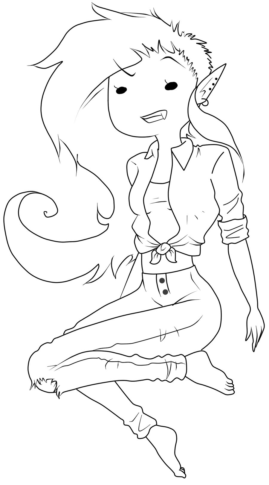 marceline pin up lineart