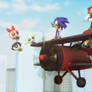 Team Sonic and The PowerPuff Girls