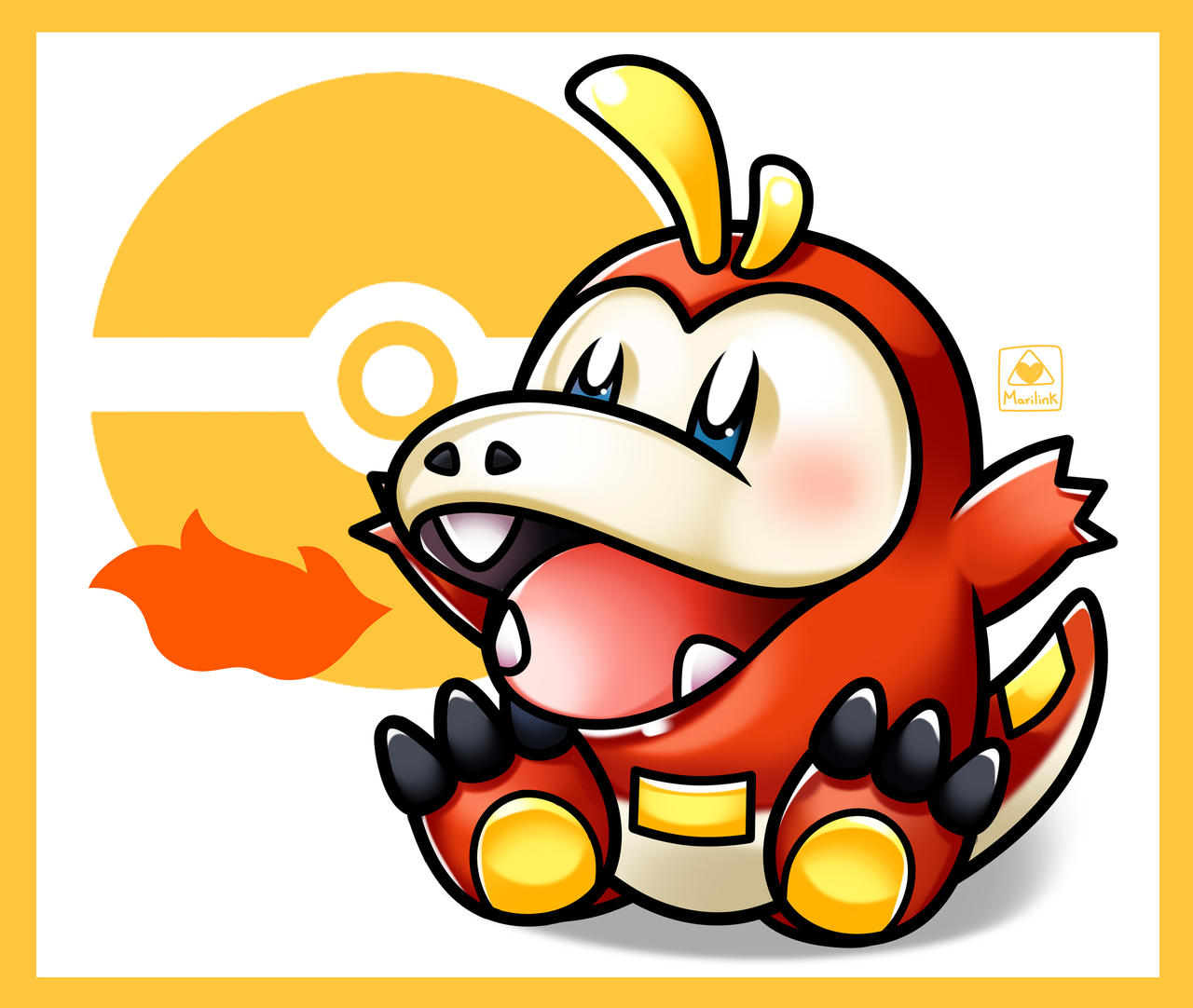 Fuecoco by Marilink25 on DeviantArt