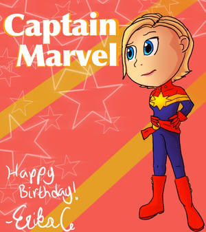 Captain Marvel Birthday Present