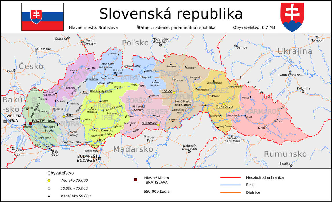 словакия карта