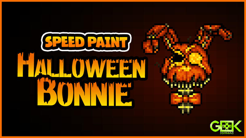 Halloween Bonnie - SPEEDPAINT - FNAF 4 - Pixel Art