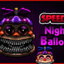Nightmare Balloon Boy - SPEEDPAINT - FNAF 4 DLC