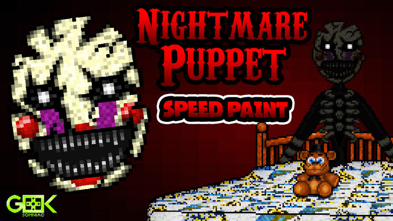 Nightmare Puppet - SPEEDPAINT - FNAF 4 DLC