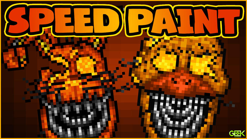 Jack-O-Bonnie and Jack-O-Chica - SPEEDPAINT FNAF4