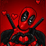 DEADPOOL - Happy Valentines Day! - Pixel art GIF