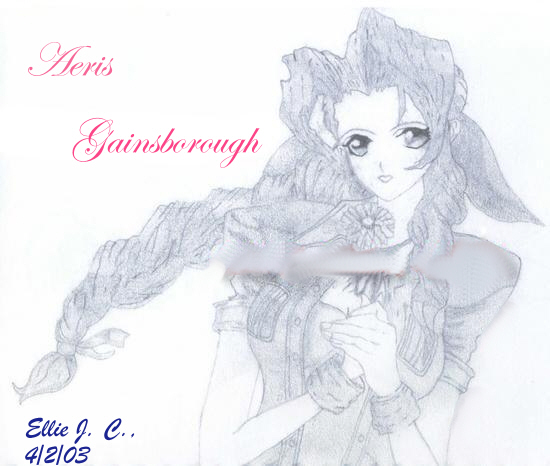 Aeris Gainsborough Anime-Style