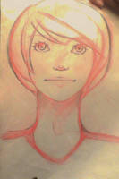 Short haired girl sketch