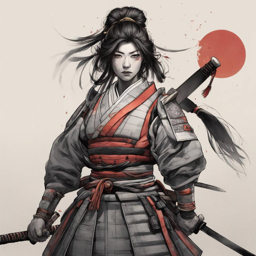 Female samurai 3 by Alexnicu on DeviantArt