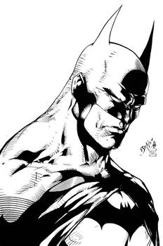 Batman Sketch by edbenes Inked