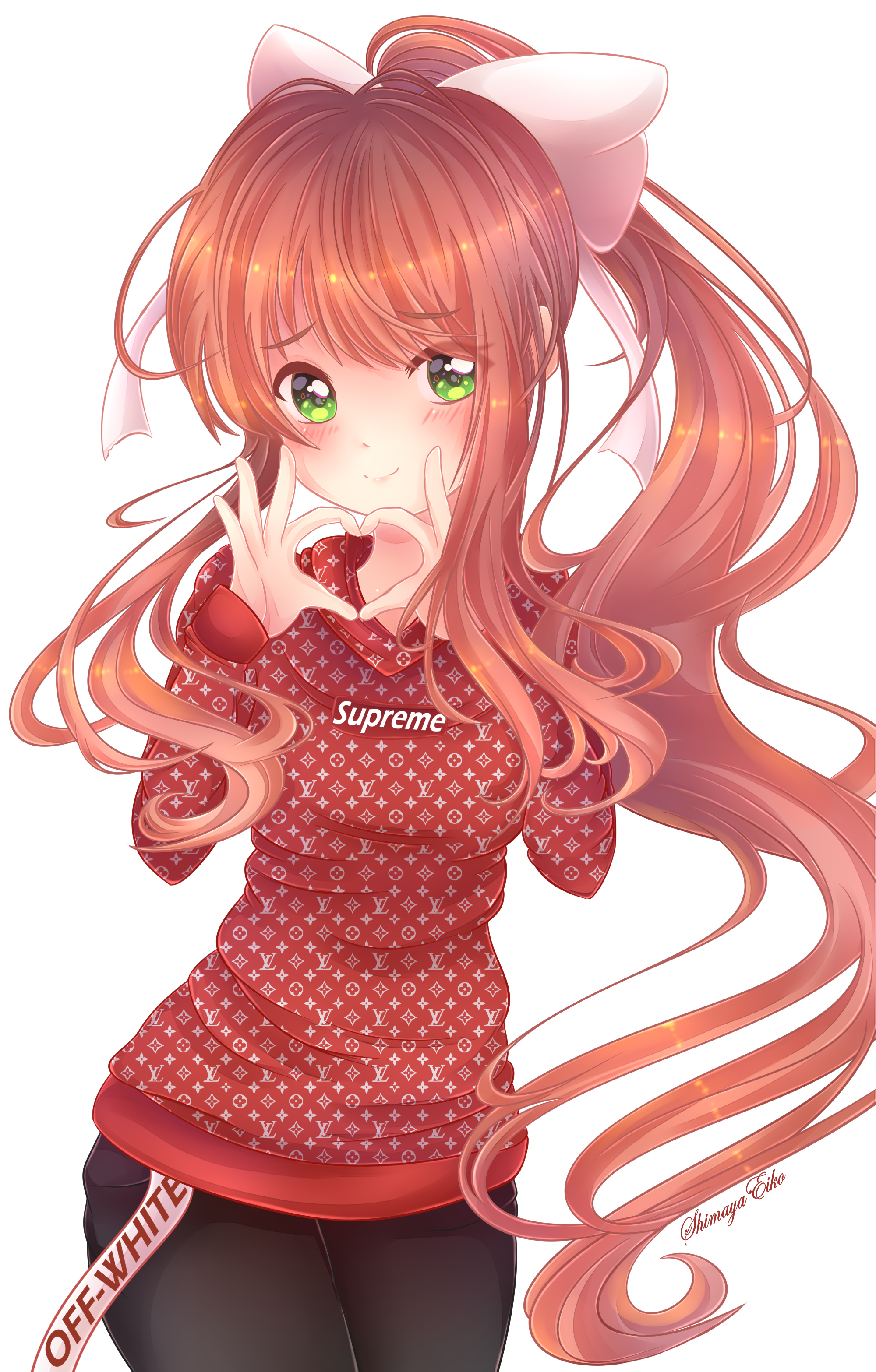 Monika Ddlc Commission By Shimayaeiko On Deviantart