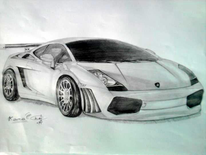 lamborghini pencil drawing by darkman619x on DeviantArt