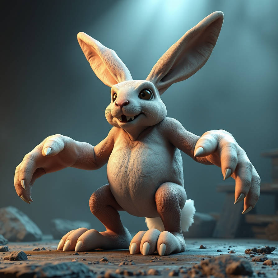 Big Monsterrabbit With Huge Hands And Without Legs by wikinolic on ...