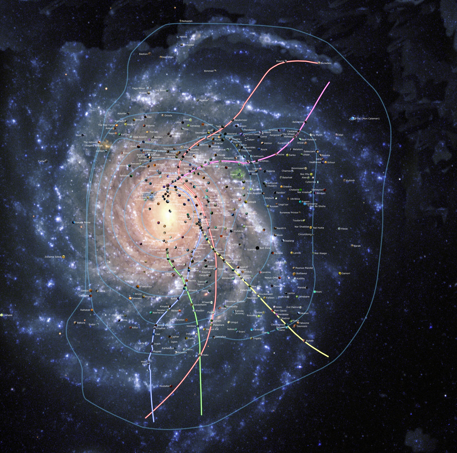Star Wars : Galactic Map (WIP) by manaii on DeviantArt