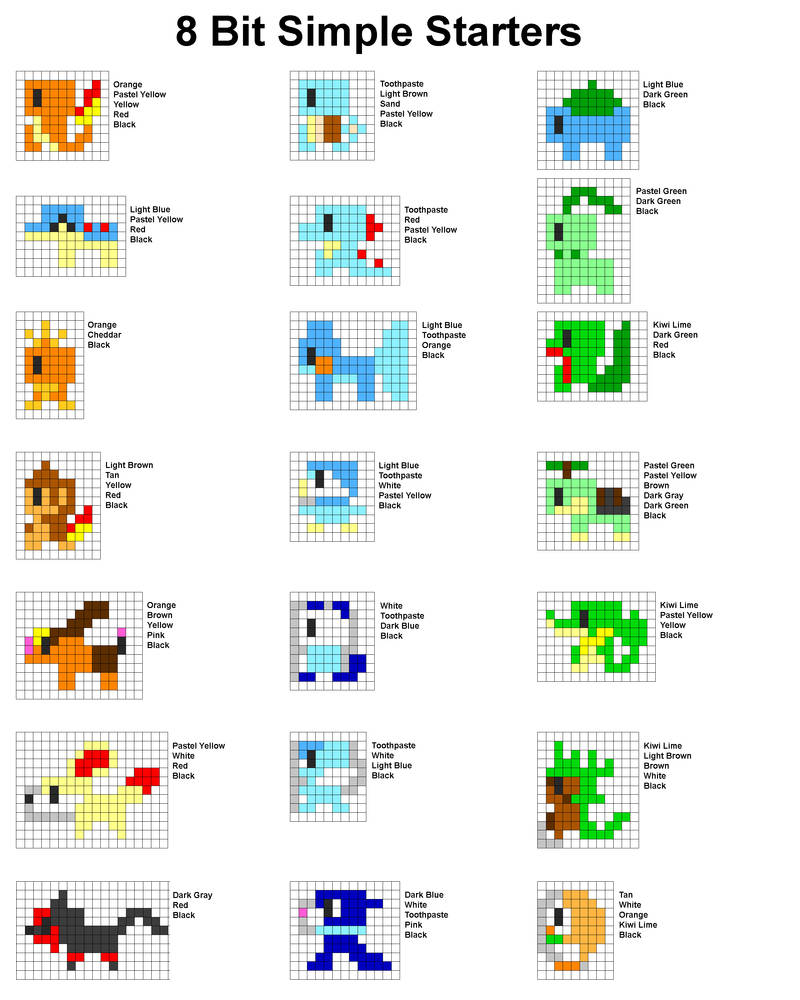 8 bit Simple Pokemon by Nanaga-UnMinka on DeviantArt