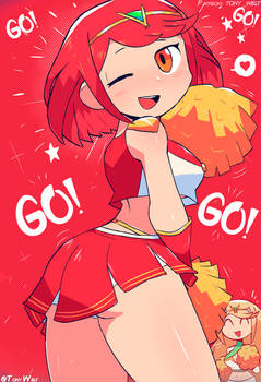 Pyra cheerleader