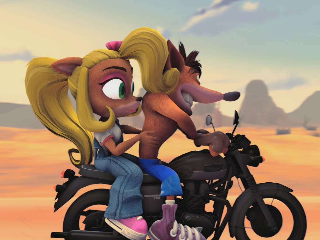 Bicycle Rider Back Coco Crash Driving Motorcycle And Coco The Ride #5 by DawidGolaszewski on ...