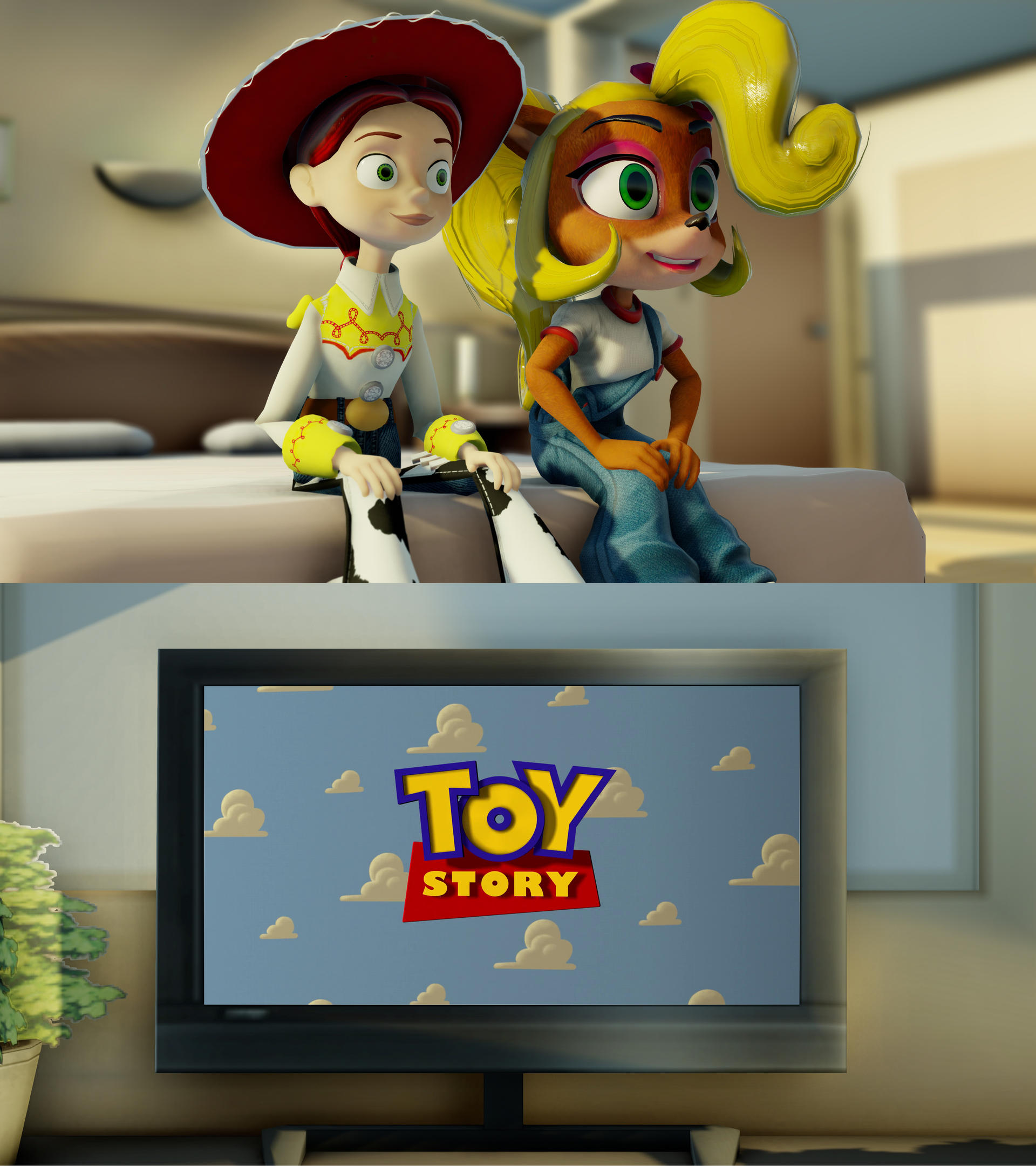 Coco And Jessie Watching Toy Story by DawidGolaszewski on DeviantArt