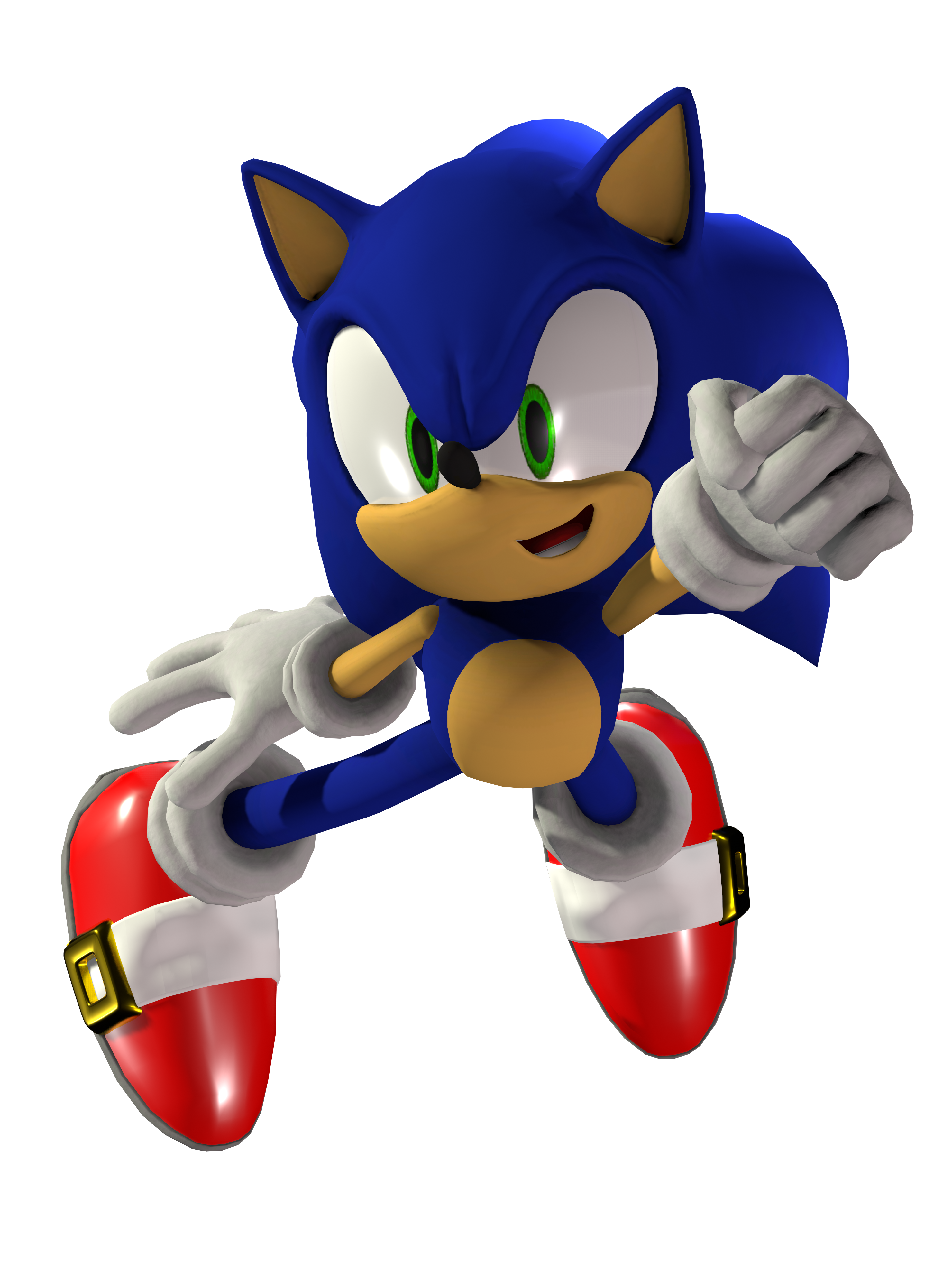 Classic Sonic Shrug Render by bandicootbrawl96 on DeviantArt