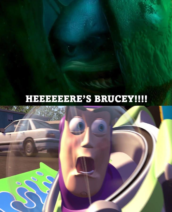Bruce Scared Deviantart Bruce Scares Buzz Lightyear by DawidGolaszewski on DeviantArt