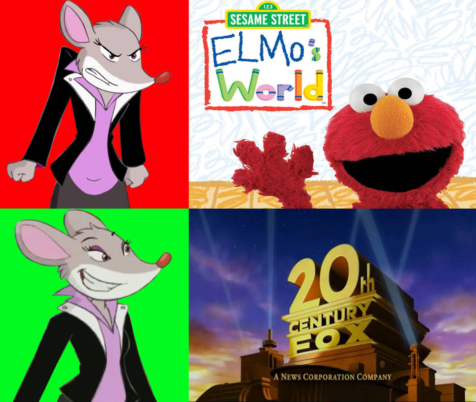 Elmo Fox Thea Dislikes Elmo's World Likes 20th Century Fox by DawidGolaszewski ...