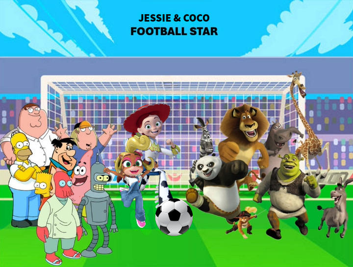 Jessie and Coco football star by DawidGolaszewski on DeviantArt