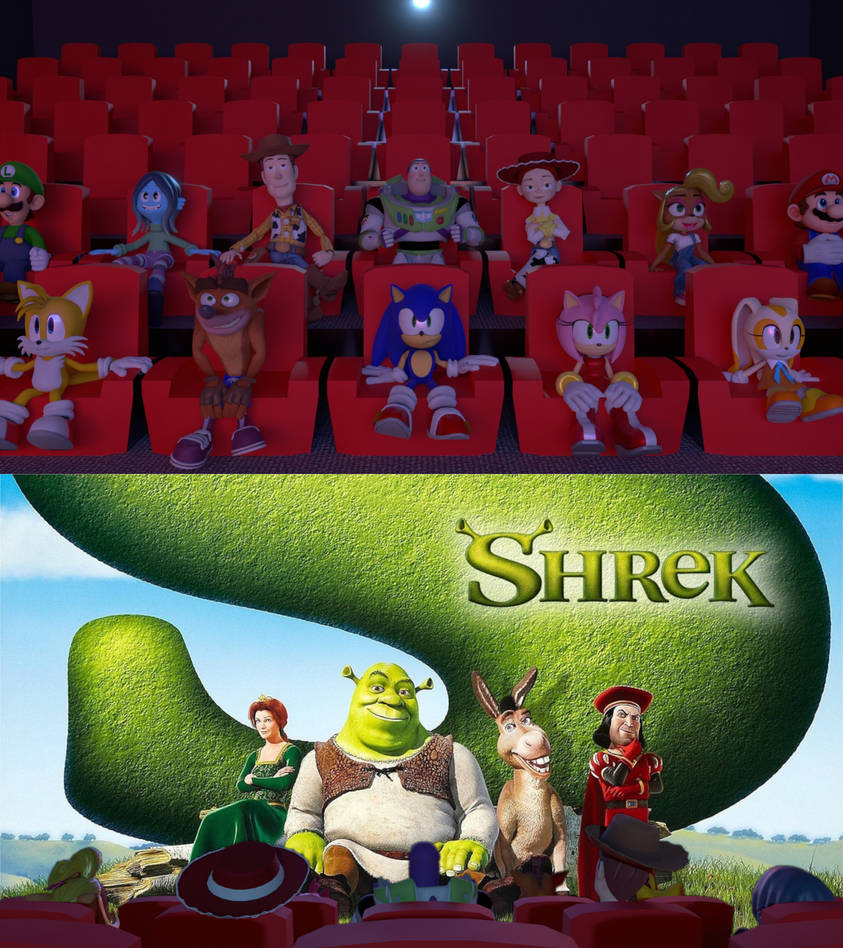 Shrek X Rohan Crossover Characters Watching Shrek by DawidGolaszewski on DeviantArt