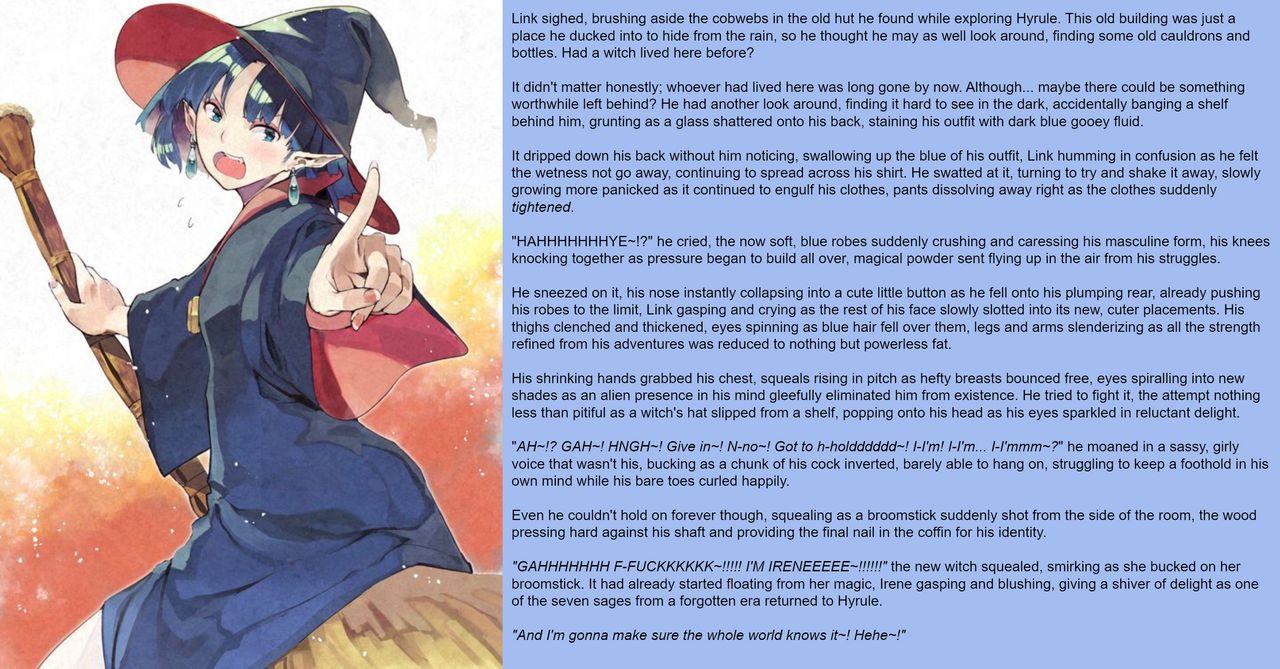 A Irene Between Worlds (Irene Zelda TG Caption) by TheTGScourge on