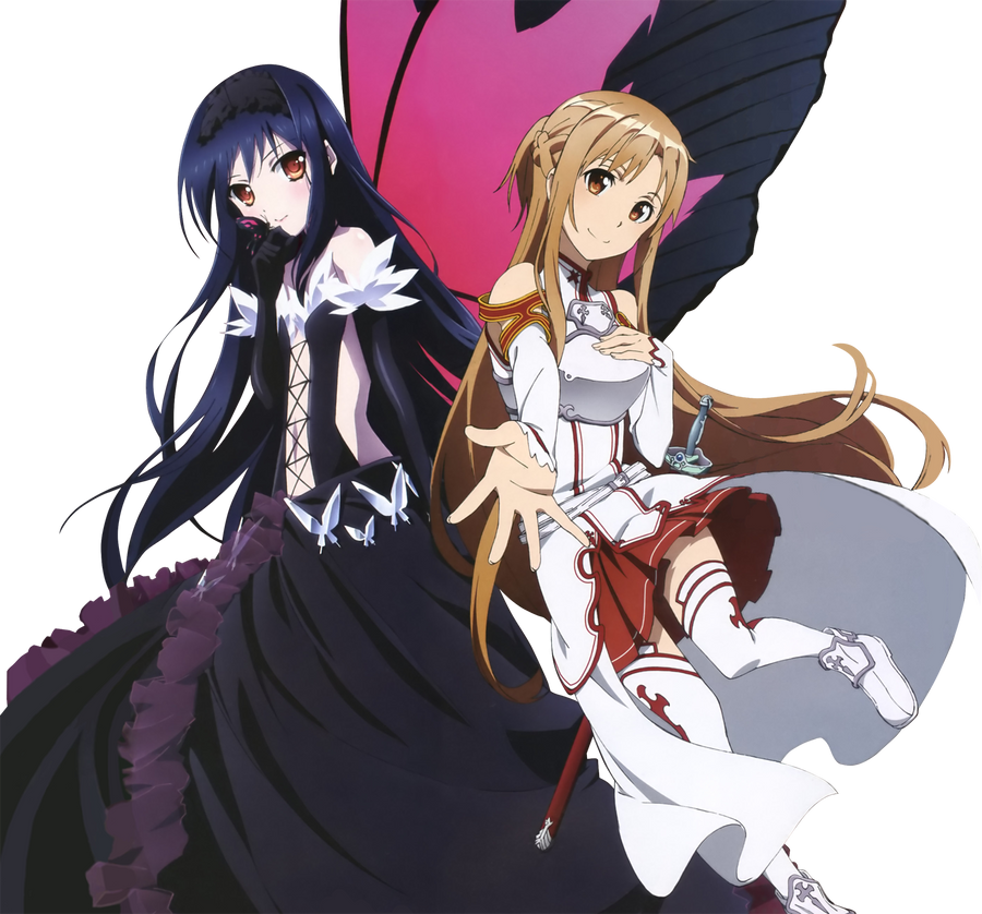 (AW)Kuroyukihime and (SAO)Asuna Render