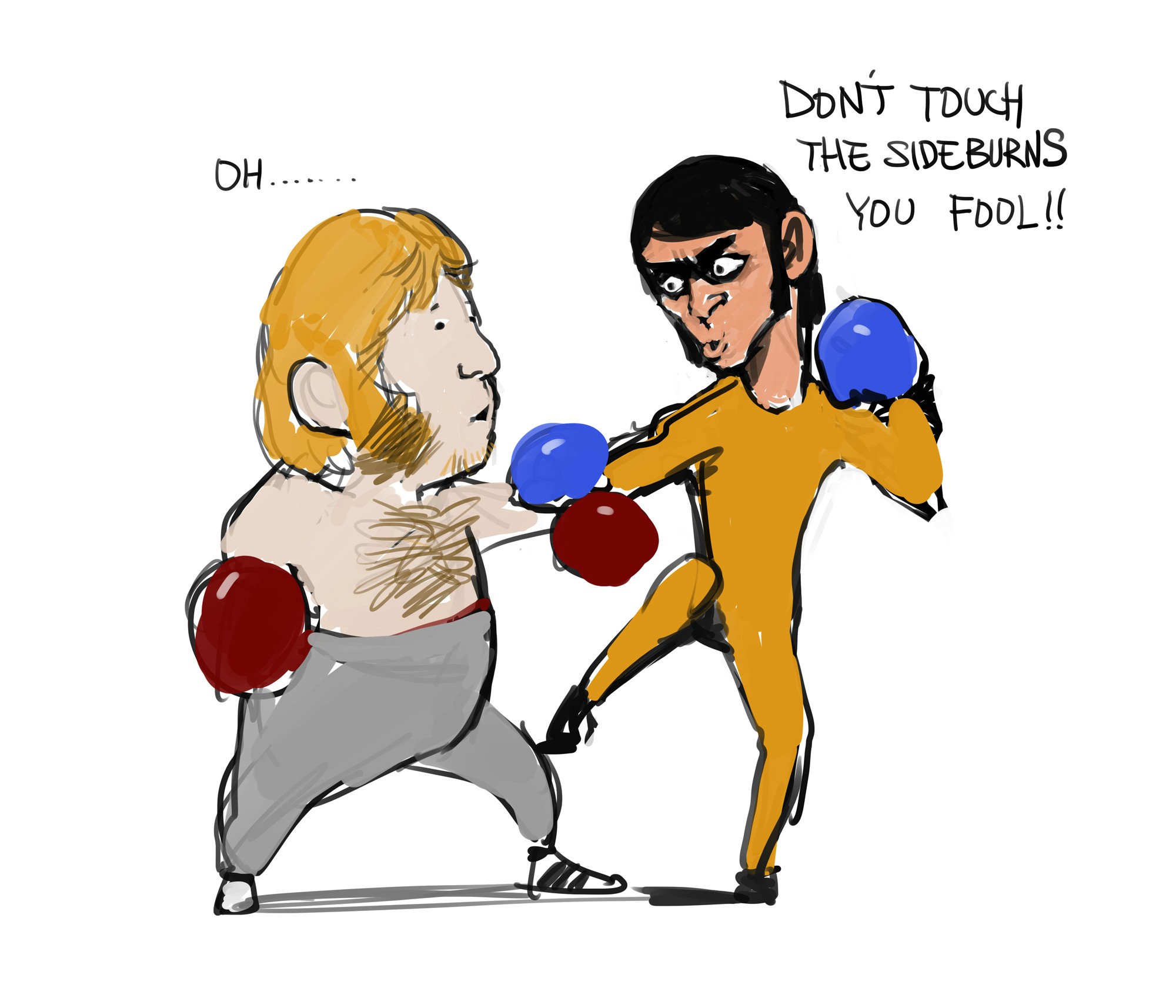 Chuck Norris vs. Bruce Lee by BoxHeadStudio on DeviantArt