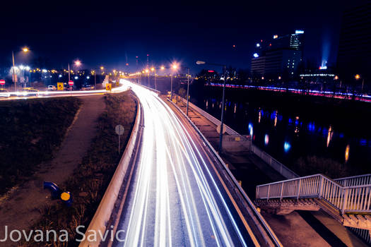 Light Show at the street