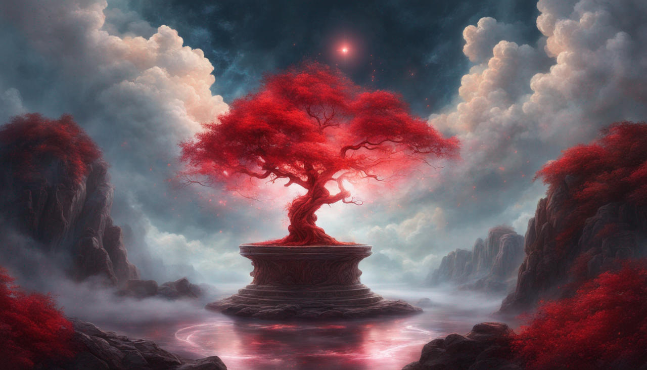 The Celestial Red Tree by YellowBeeArt on DeviantArt