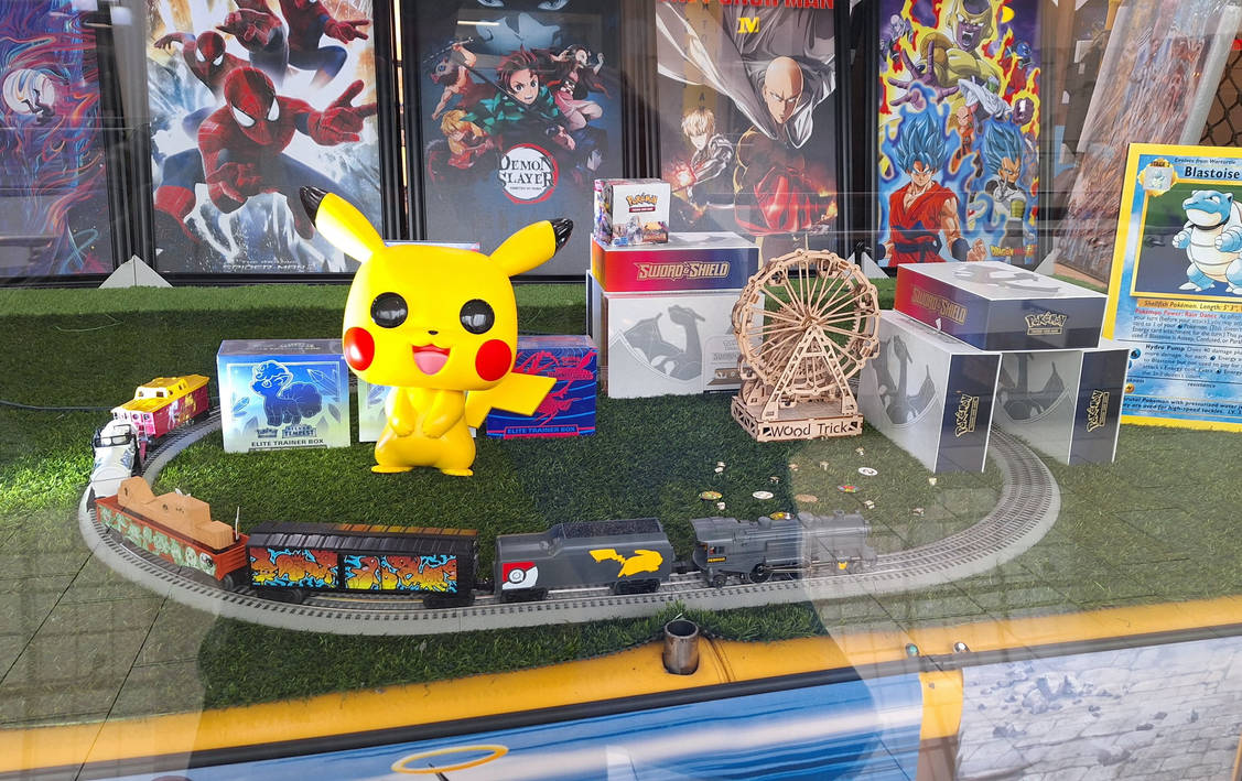 Pickachu Train Pikachu Toy With Trains by reneg661 on DeviantArt