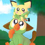 Grookey and Pichu Friends