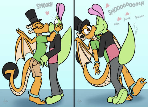 [C] Smooching back and forth