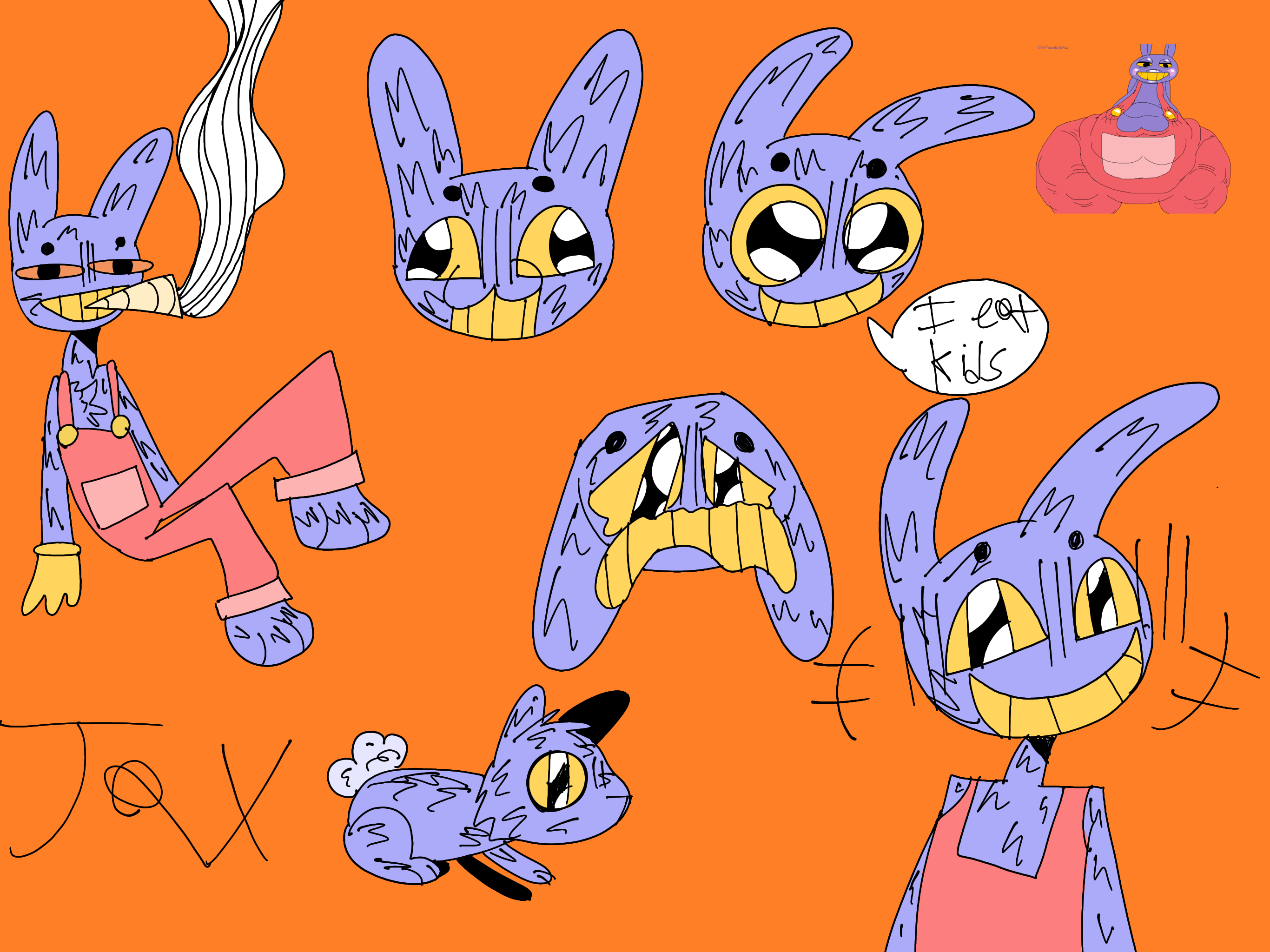 Cat Rabbit Maxjax Jax by Cat22fanart on DeviantArt