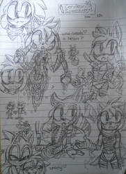 Sonic and amy sketches 2