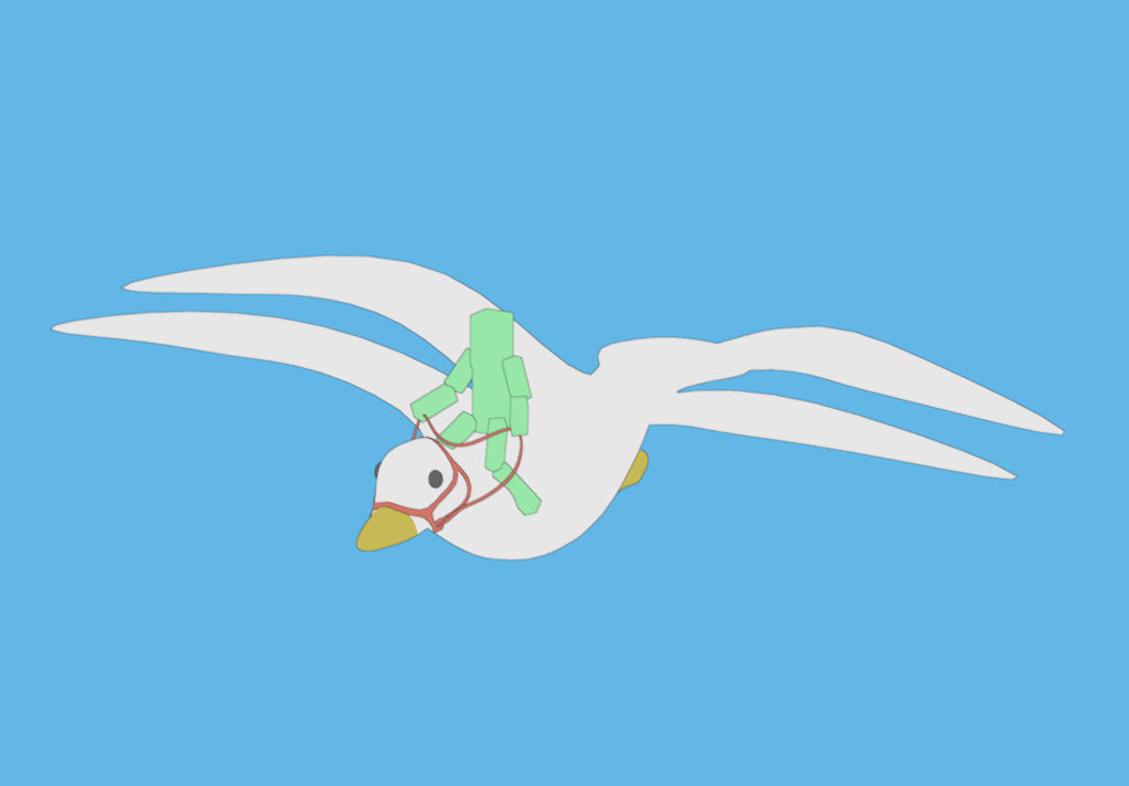 Flying Bird Rider A bird rider by navikatyon on DeviantArt