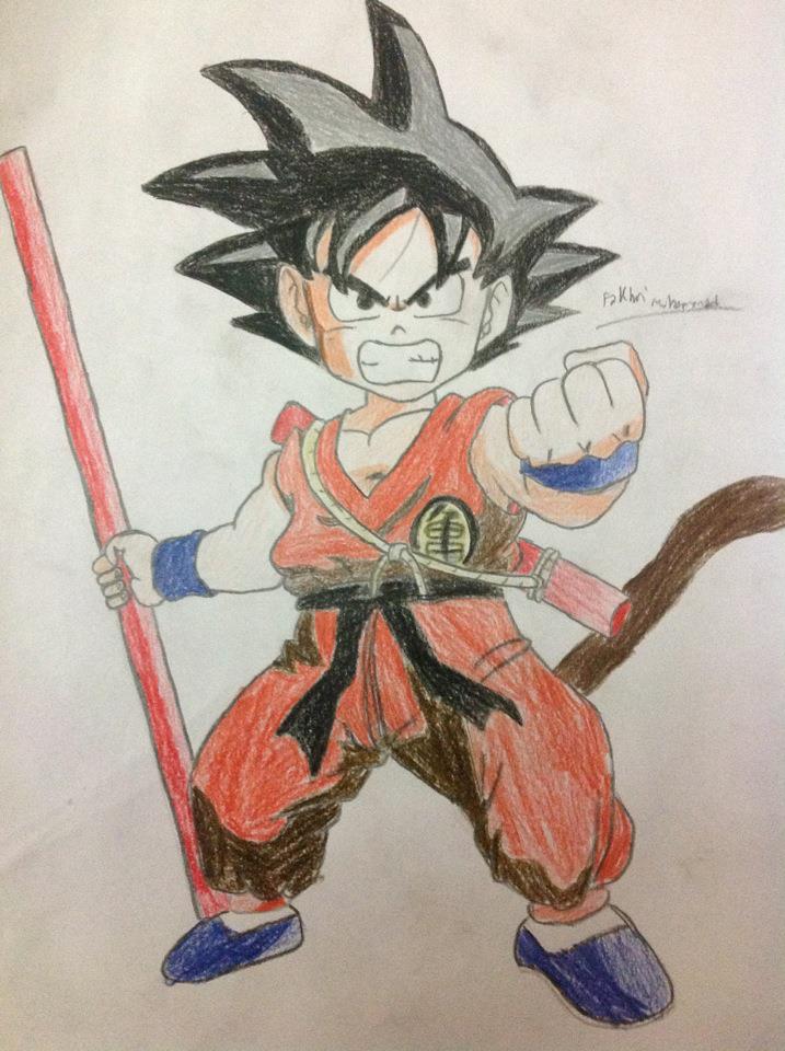 Kid Goku (colored)