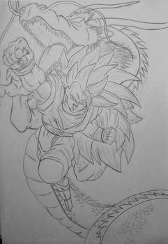 Goku SSJ3 Dragon Fist