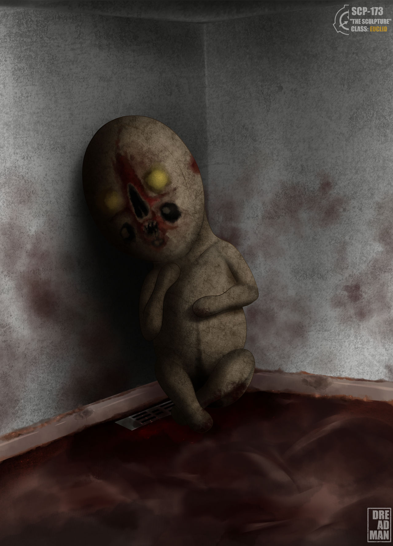 SCP-173 The Sculpture by JohnDraw54 on DeviantArt
