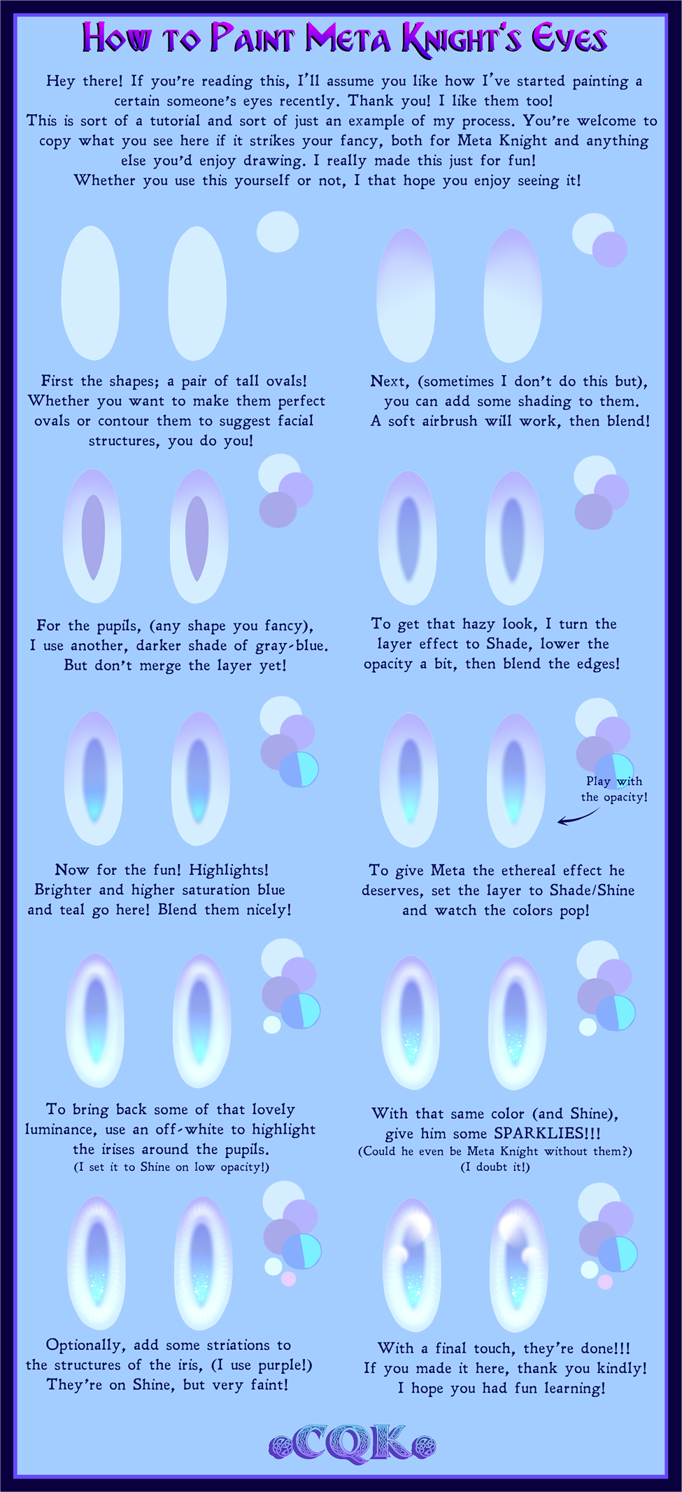 Meta Knight Drawing Tutorial Meta Knight Eyes Tutorial by CelticQuailKnight on DeviantArt