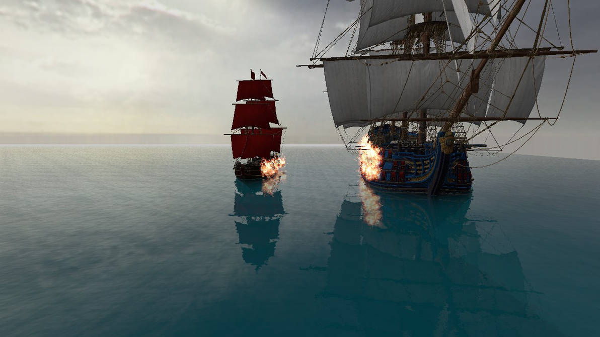 Red Rackham's attack on the Unicorn by Fredrick2 on DeviantArt