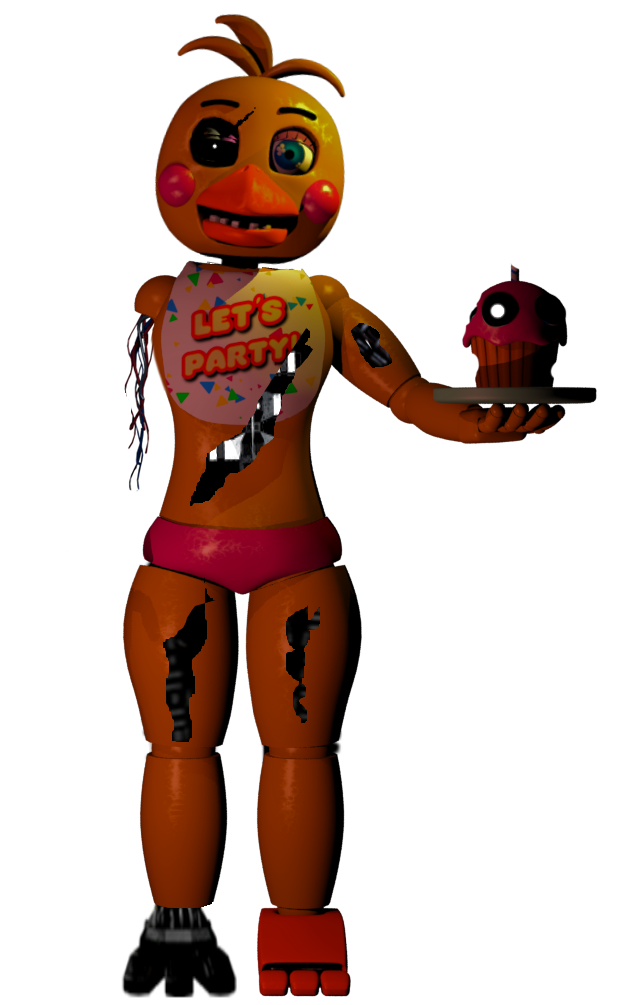 withered toy chica remake by a battery on deviantart.