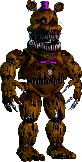 Question Is It Me Or Does - Fnaf Nightmare Fredbear Full Body, HD Png  Download , Transparent Png Image - PNGitem