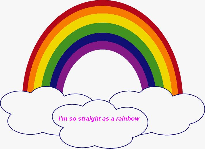 as straight as...